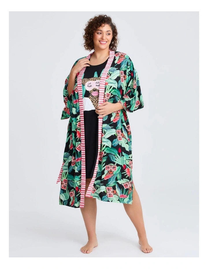 Bouffants Tropical Glam Robe Print image 4