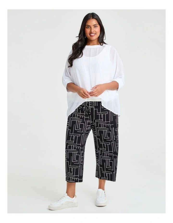 Chiffon Arlie Layering Top in White image 3