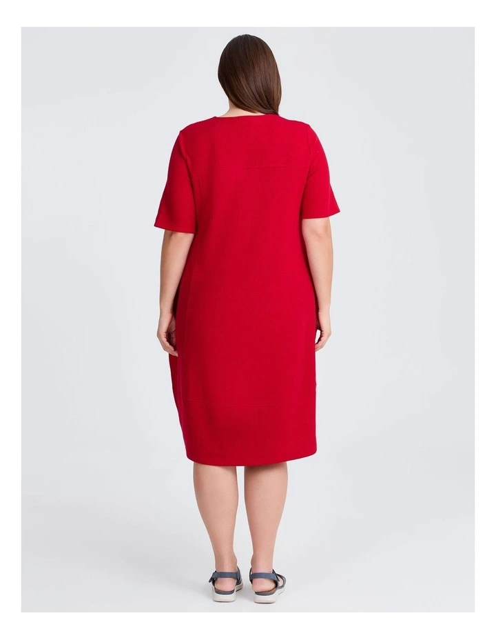 Waffle Tulip Dress Ribbon Red image 2