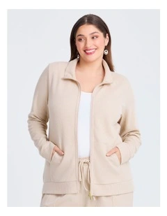 Waffle Casual Jacket Sand