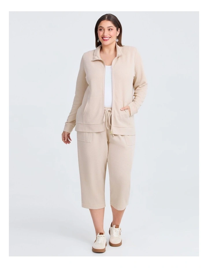 Waffle Casual Jacket Sand image 4