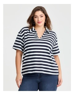 Reagan Polo Top in Multi