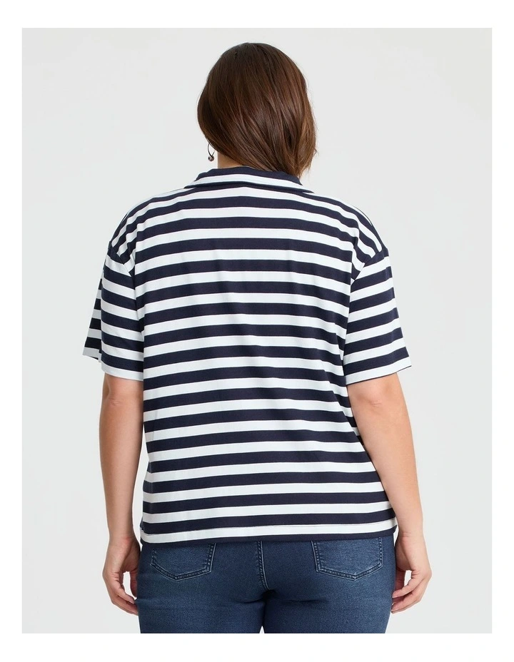 Reagan Polo Top in Multi image 2