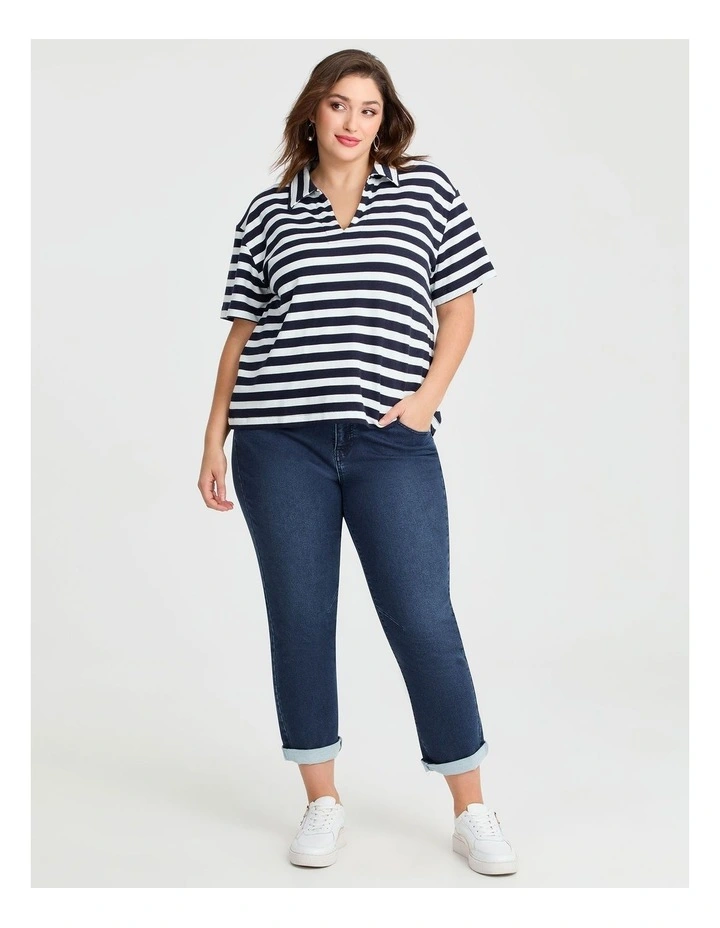 Reagan Polo Top in Multi image 3