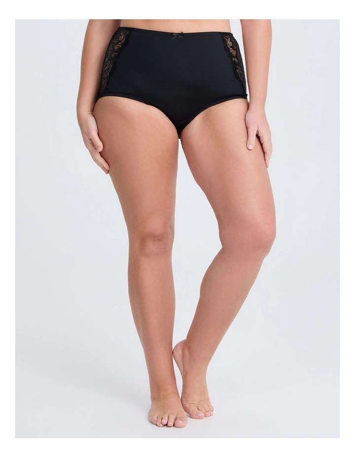 2Pk Micro Lace Detail Briefs Gingham image 4