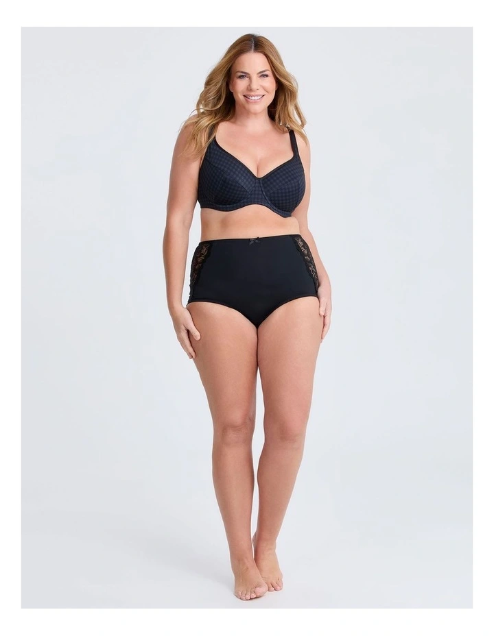 2Pk Micro Lace Detail Briefs Gingham image 6