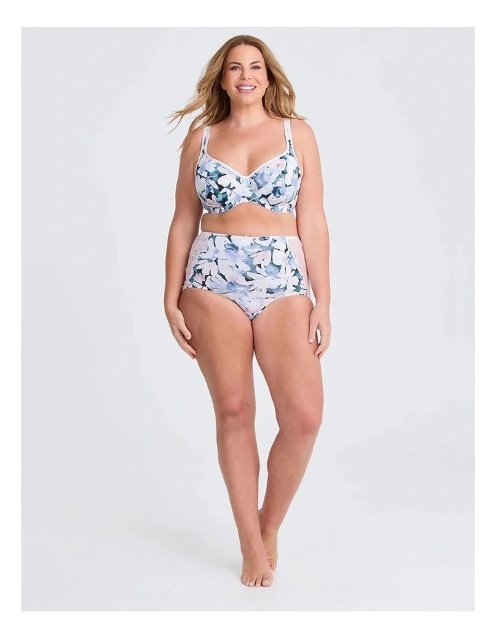 Micro Lace Detail Briefs 2 Pack in Print image 4