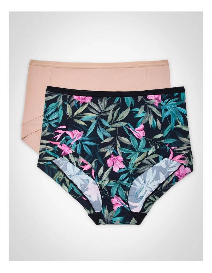 2Pk Micro Full Briefs Tropical Print image 1
