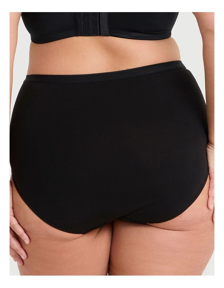 3Pk Australian Cotton Blend Briefs Black image 4