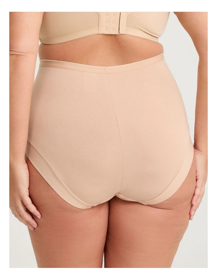 Australian Cotton Blend Briefs 3 Pack in Cream image 3