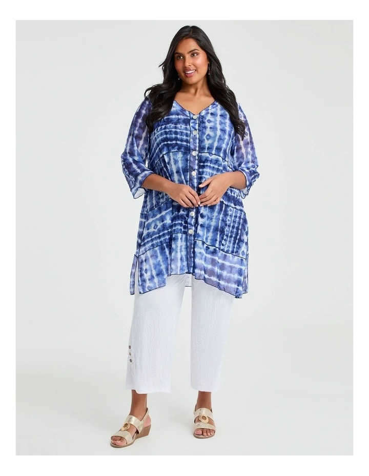 Linna Indigo Cardigan Print image 3