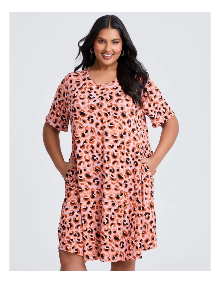 Natural Laurie Dress in Multi image 3