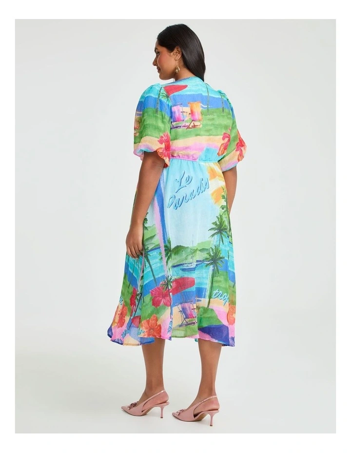 Angelina Tencel Midi Dress Print image 2