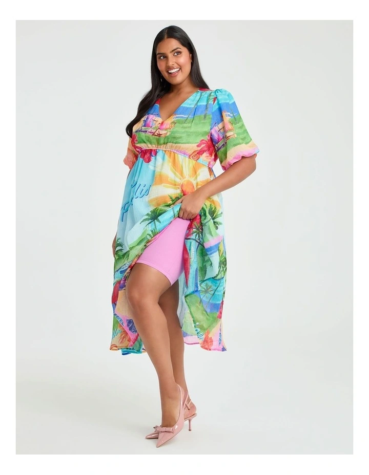 Angelina Tencel Midi Dress Print image 4