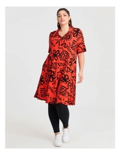 Natural Abstract Ayana Spot Dress in Abstract Floral