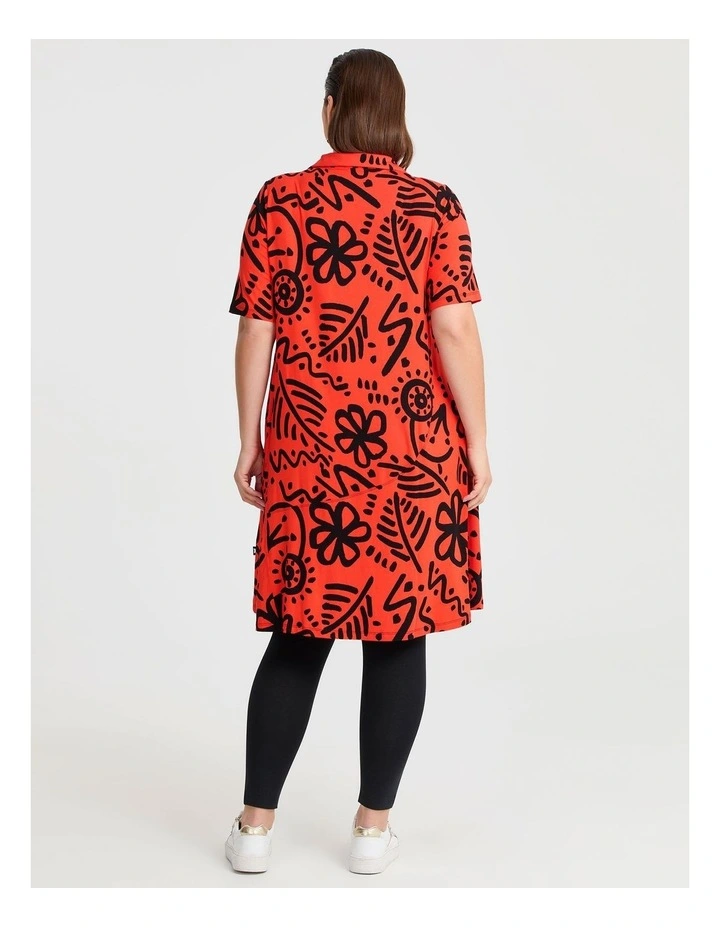 Natural Abstract Ayana Spot Dress in Abstract Floral image 2