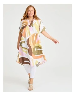 Revival Linen Bamboo Swing Dress Print