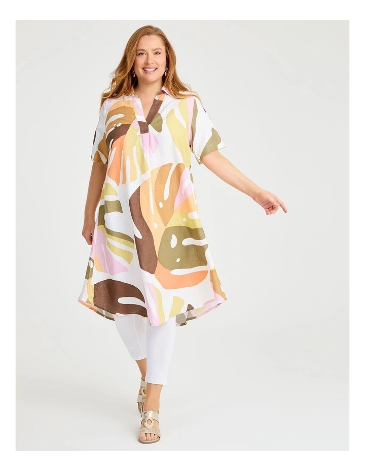 Revival Linen Bamboo Swing Dress Print image 1