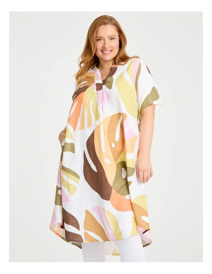 Revival Linen Bamboo Swing Dress Print image 3