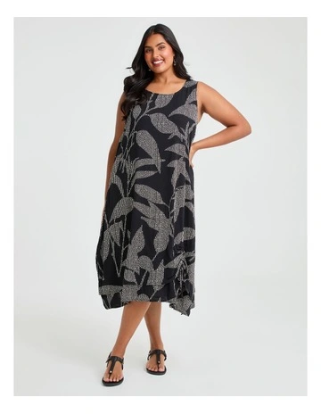 Natural Garcia Dress Print