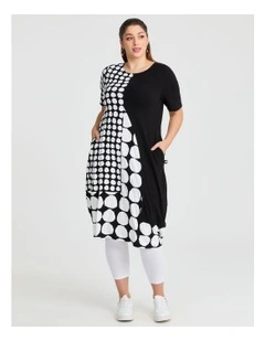 Anthea Natural Spot Dress in Print
