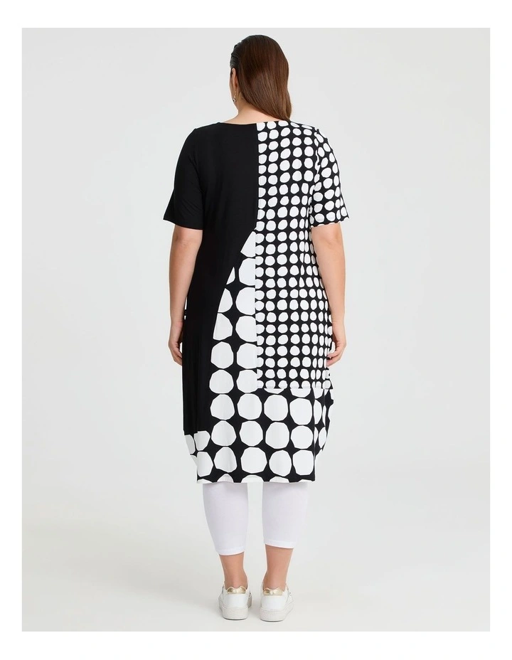 Anthea Natural Spot Dress in Print image 2