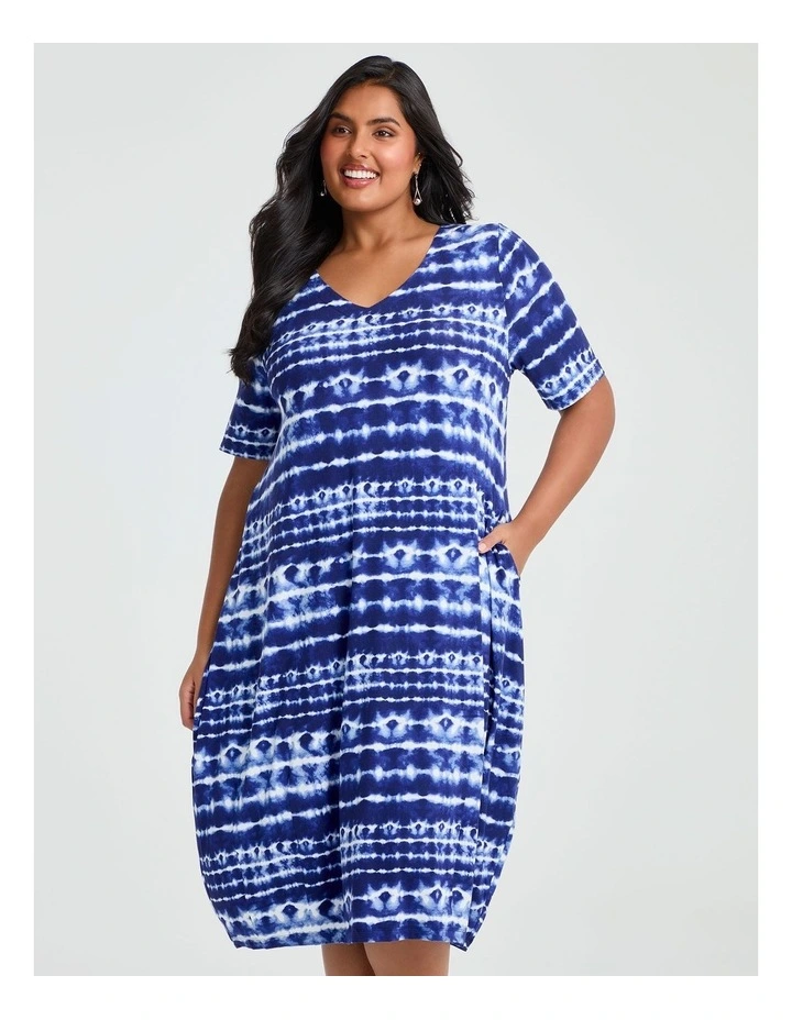 Natural Azure Dress Print image 3