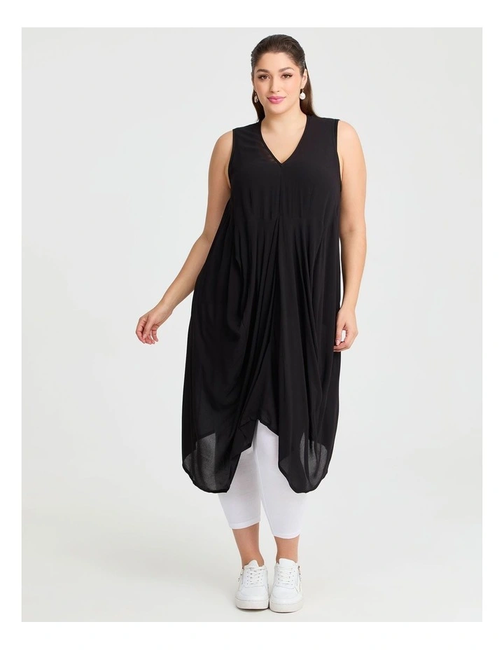 Natural Pebblestone Dress in Black image 1