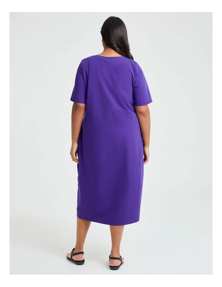 Cotton Talia Short Sleeve Dress Liberty Purple image 2