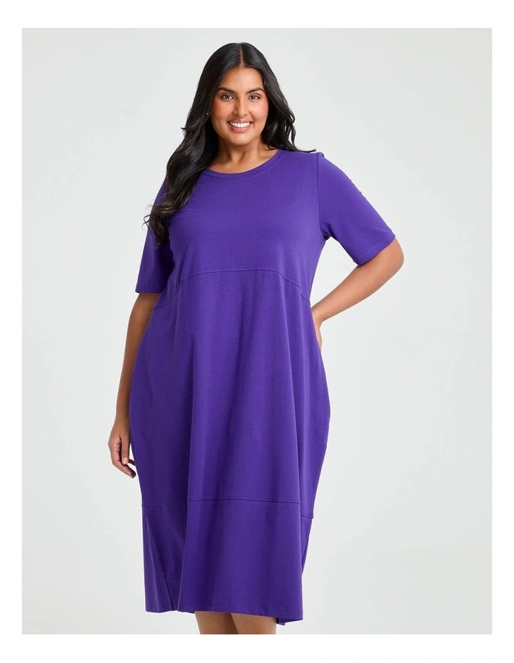 Cotton Talia Short Sleeve Dress Liberty Purple image 3