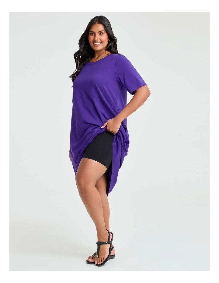 Cotton Talia Short Sleeve Dress Liberty Purple image 4
