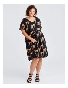 Cotton Bouffants Cheetah Dress Print