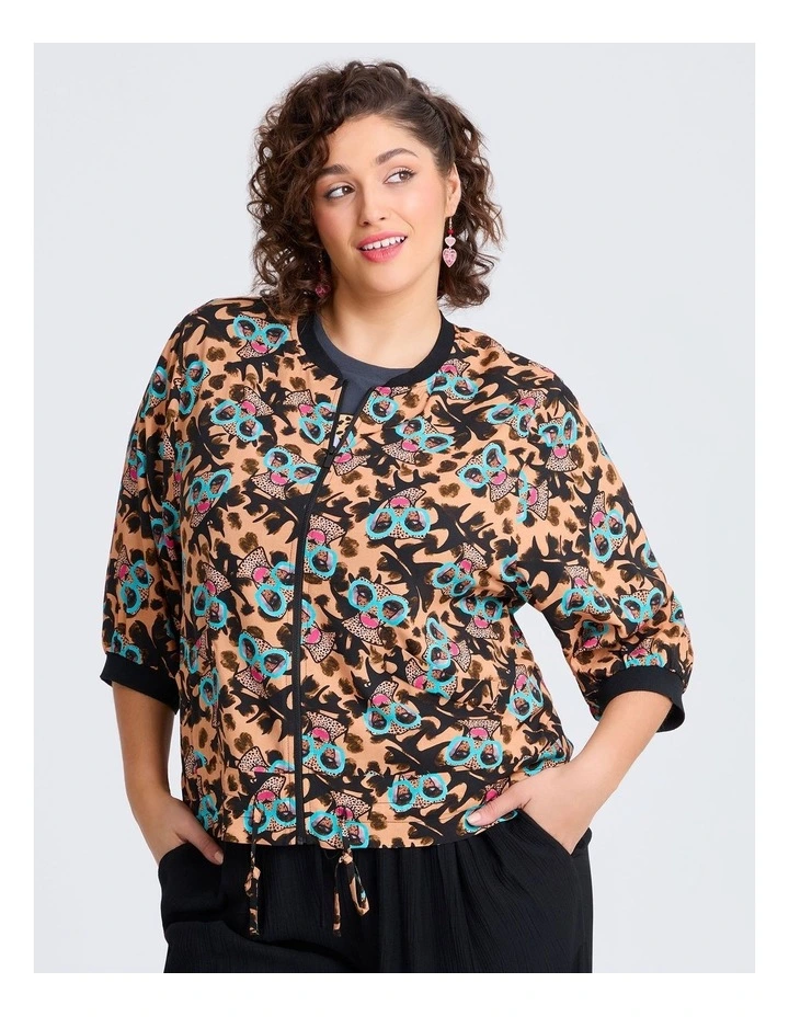 Bouffants Cheetah Print Bomber Print image 1