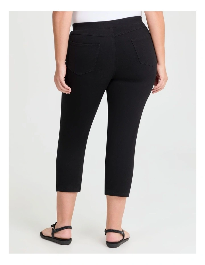 The New Best Friend Crop Jegging in Black image 2