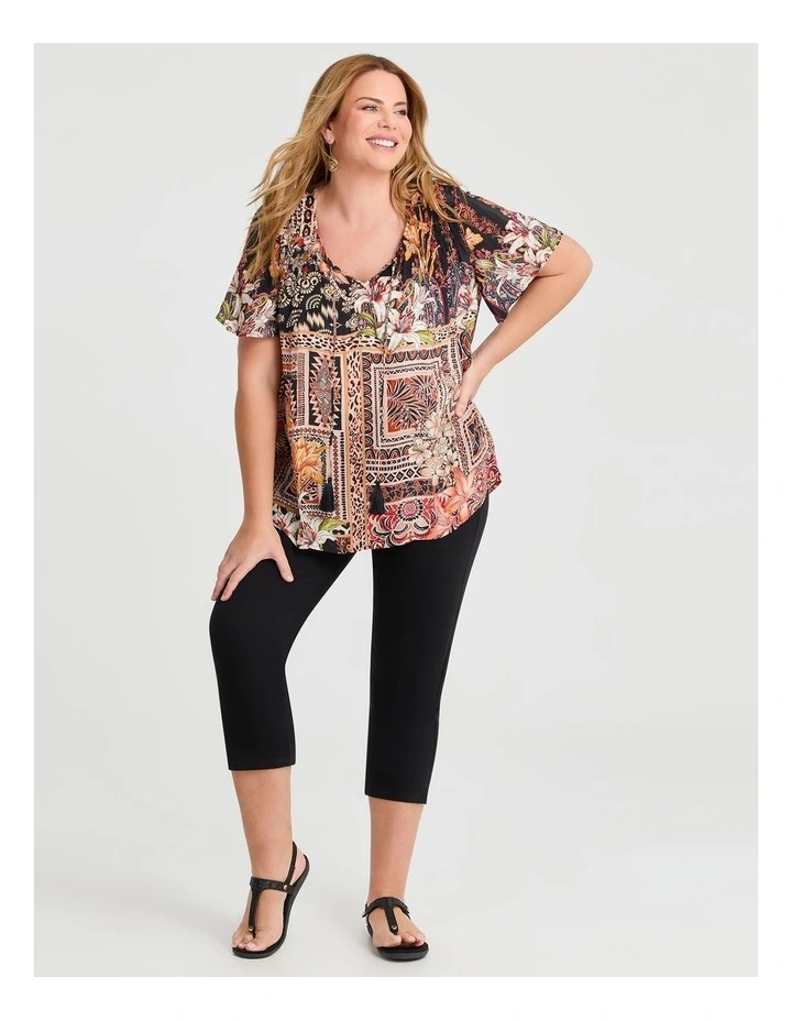 The New Best Friend Crop Jegging in Black image 3
