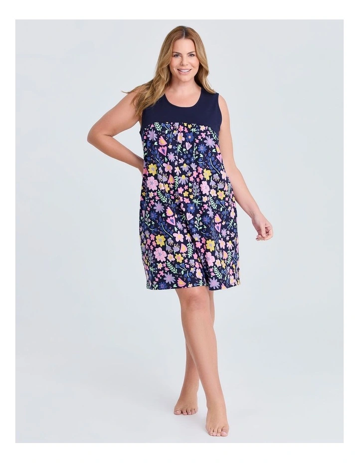 Australian Cotton Bloom Nightie in Print image 1