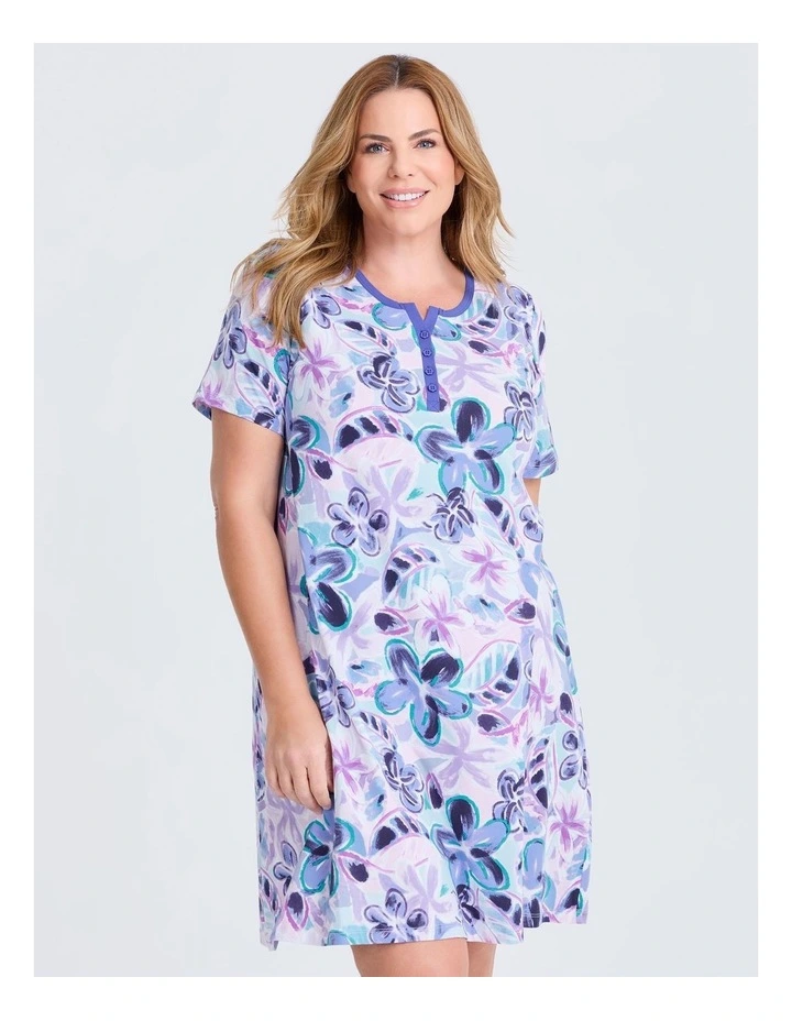Australian Cotton Iris Nightie in Print image 3