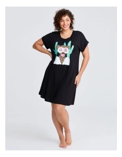 Bouffants Just Chill Nightie in Black