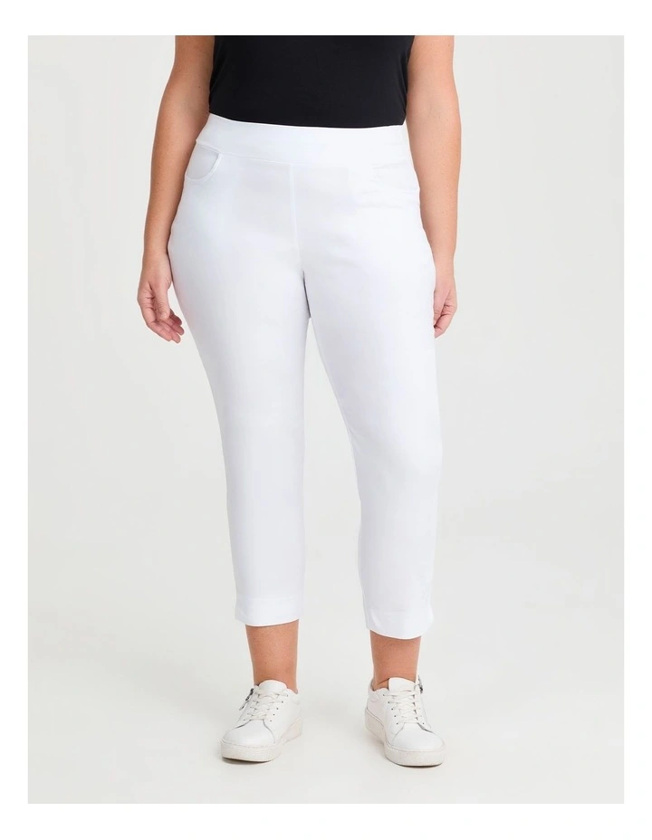 Editorial Pocket Taper Pant in White image 1