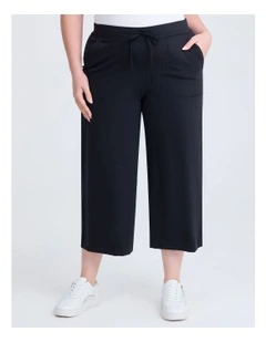 Cloud Touch Crop Yoga Pant in Black