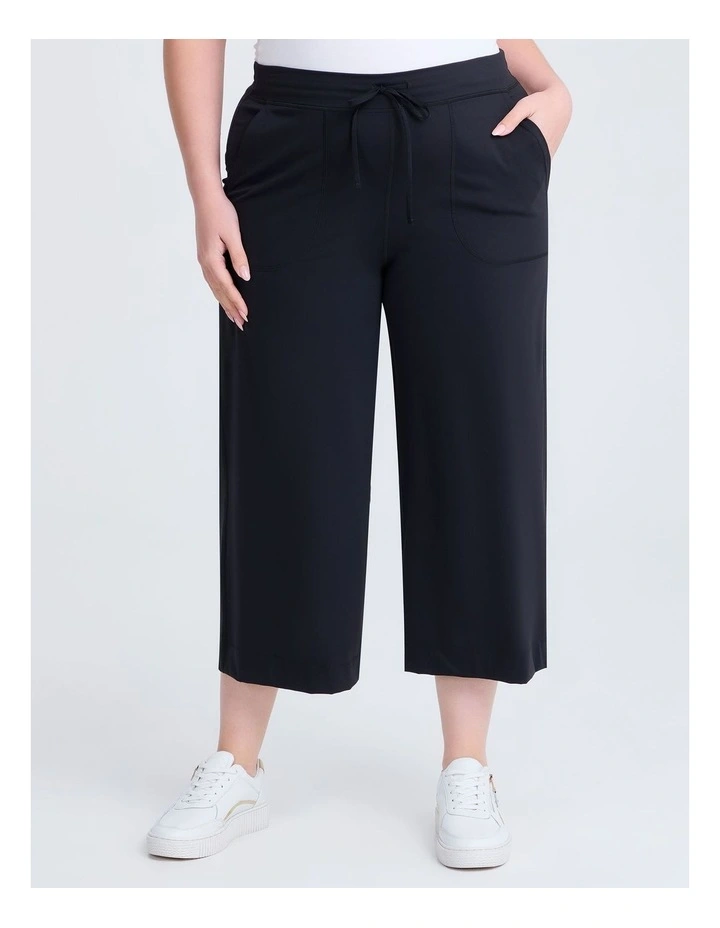 Cloud Touch Crop Yoga Pant in Black image 1