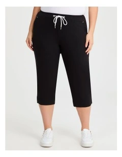Kiara Crop Pant in Black