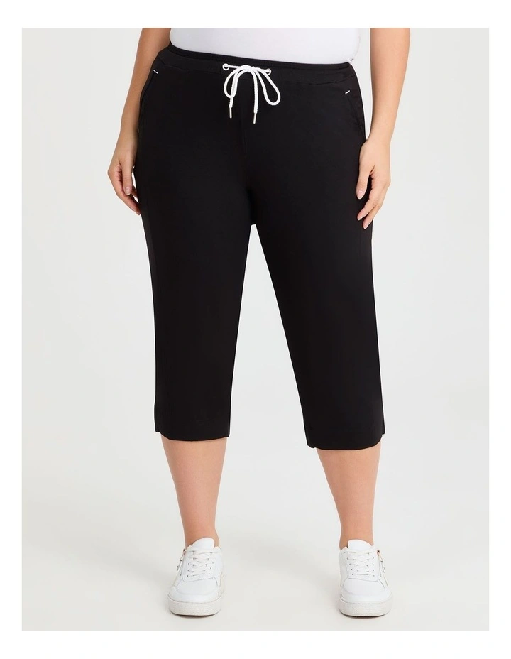 Kiara Crop Pant in Black image 1
