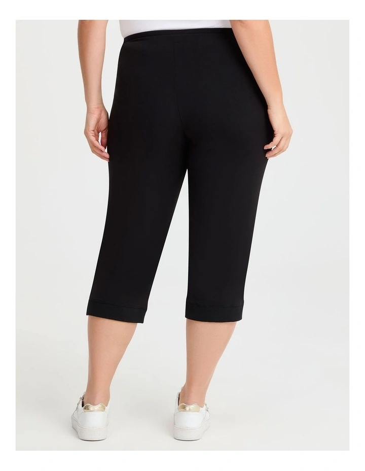 Kiara Crop Pant in Black image 2
