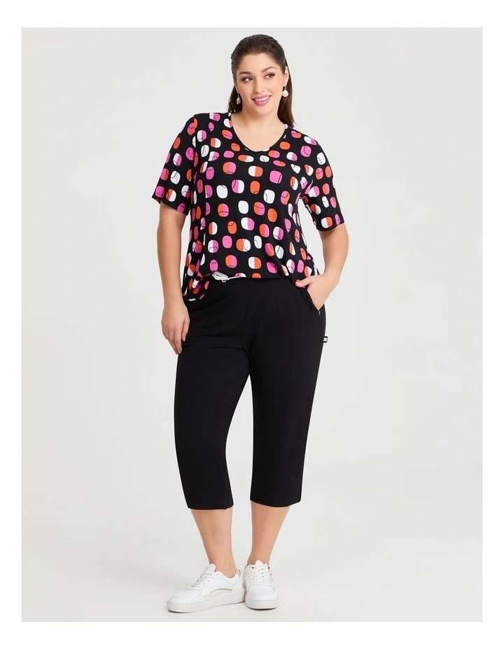 Kiara Crop Pant in Black image 3