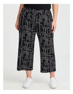 Natural Arina Crop Pant Arina in Print
