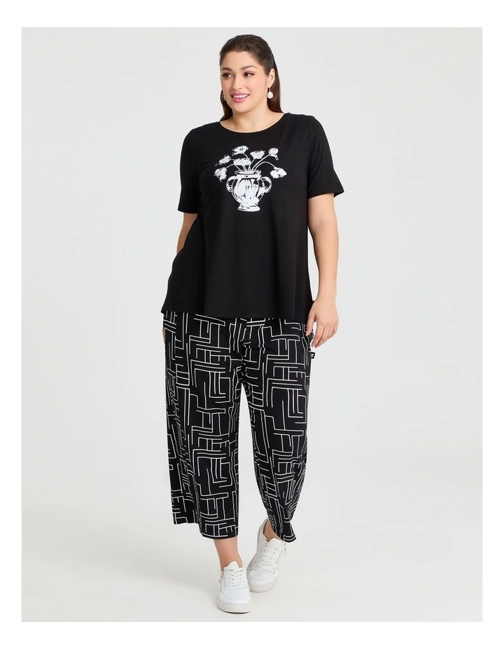 Natural Arina Crop Pant Arina in Print image 3