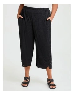 Alicia Crop Pant in Black