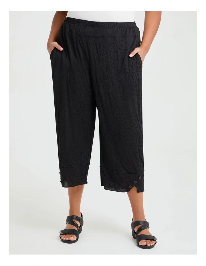 Alicia Crop Pant in Black image 1