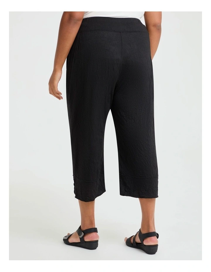 Alicia Crop Pant in Black image 2